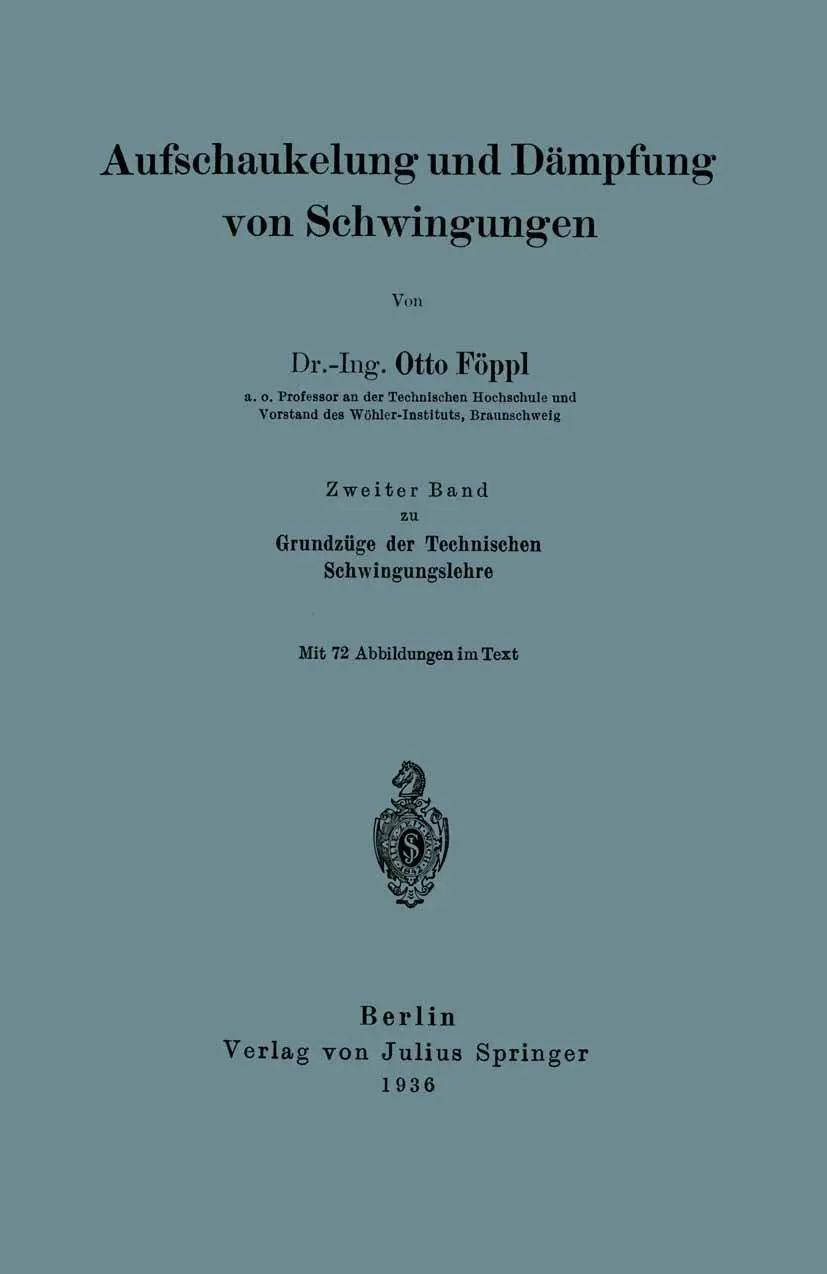 Cover: 9783642896866 | Aufschaukelung und Dämpfung von Schwingungen | Otto Föppl | Buch | vi