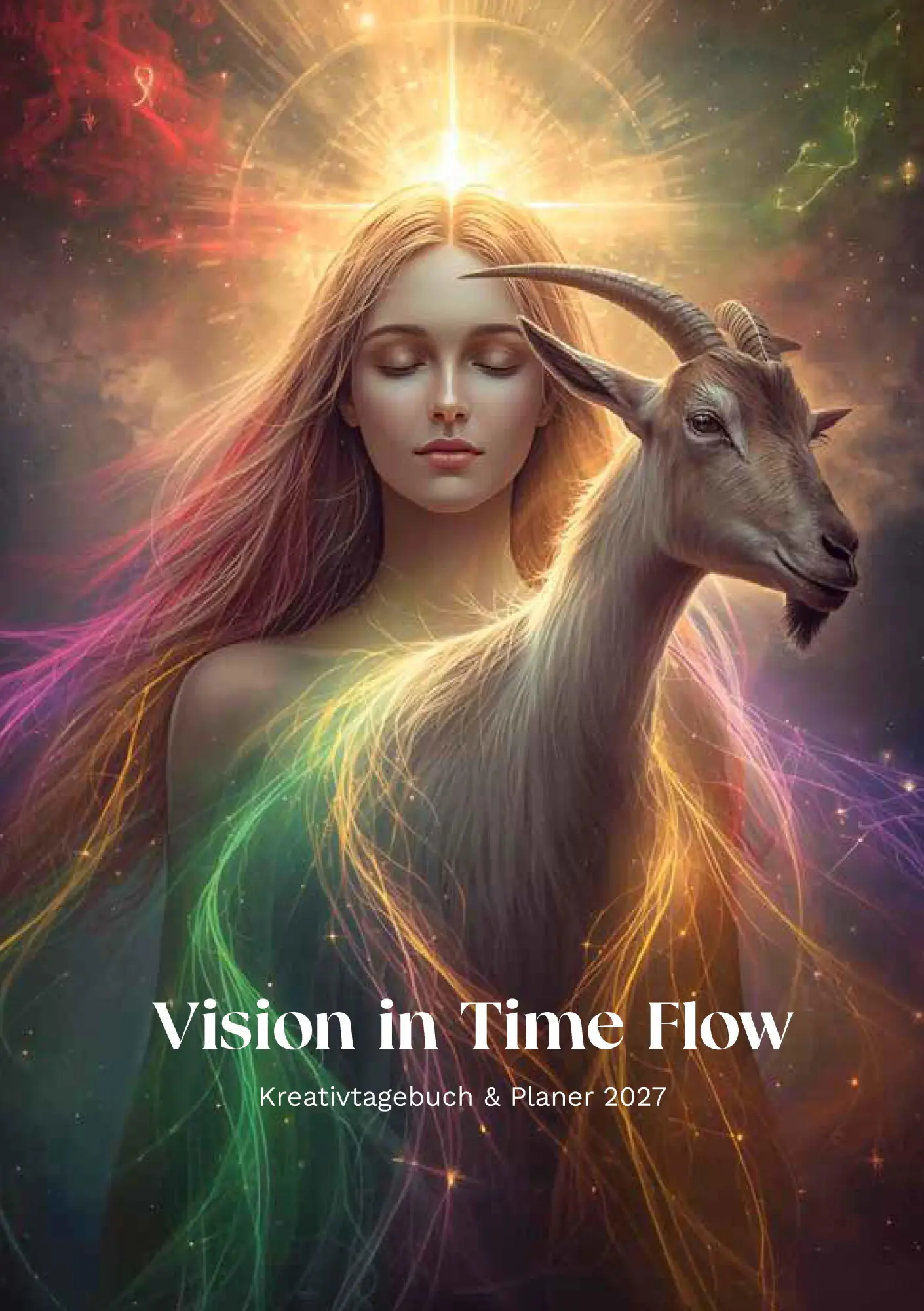 Cover: 9783982606866 | Visions in Time Flow 2027 | Kreativtagebuch &amp; Planer 2027 | Bunz