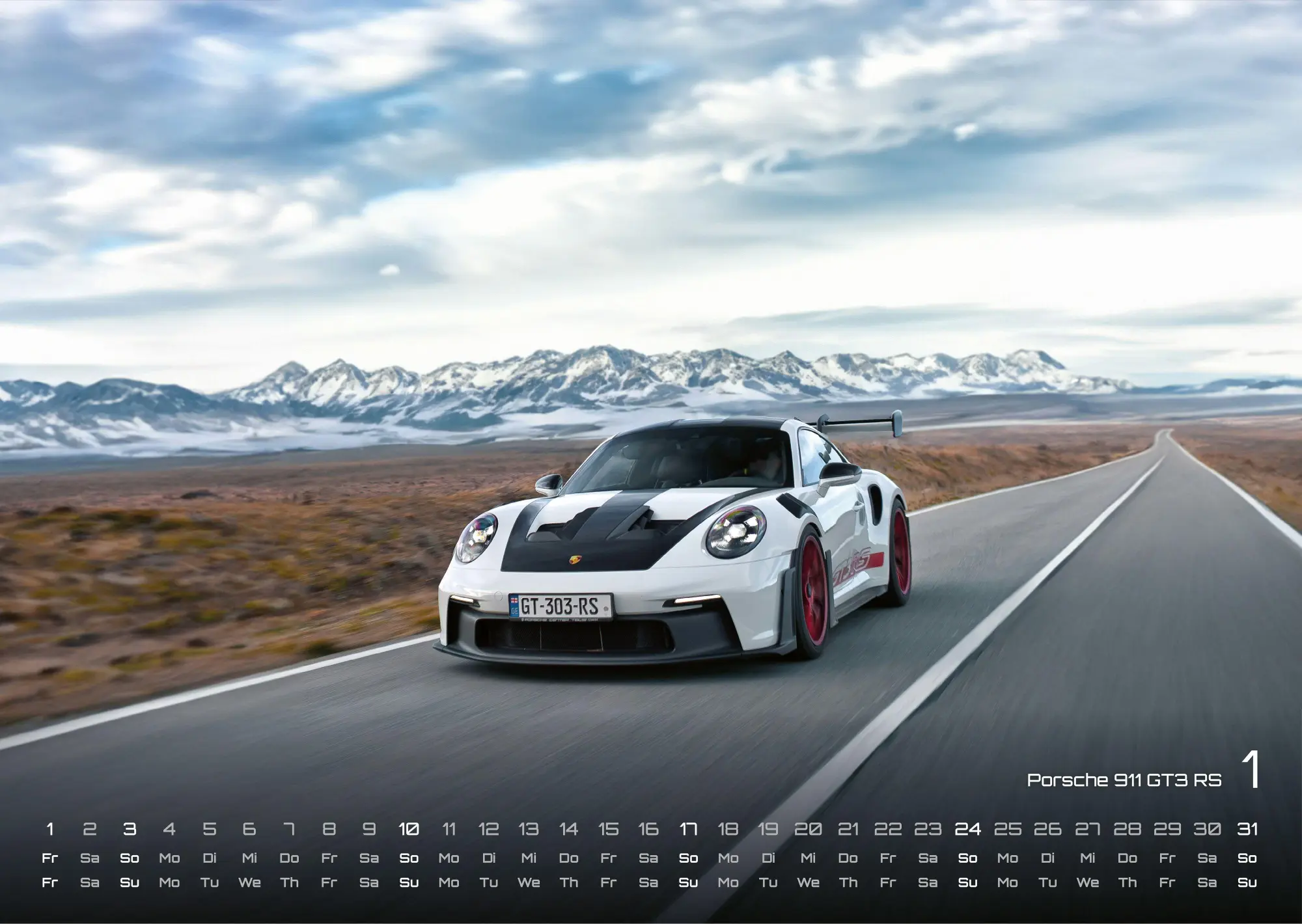 Bild: 9783986736866 | Sportwagen - PS-Boliden - 2027 - Kalender DIN A3 | GP-Fever. de | 2027