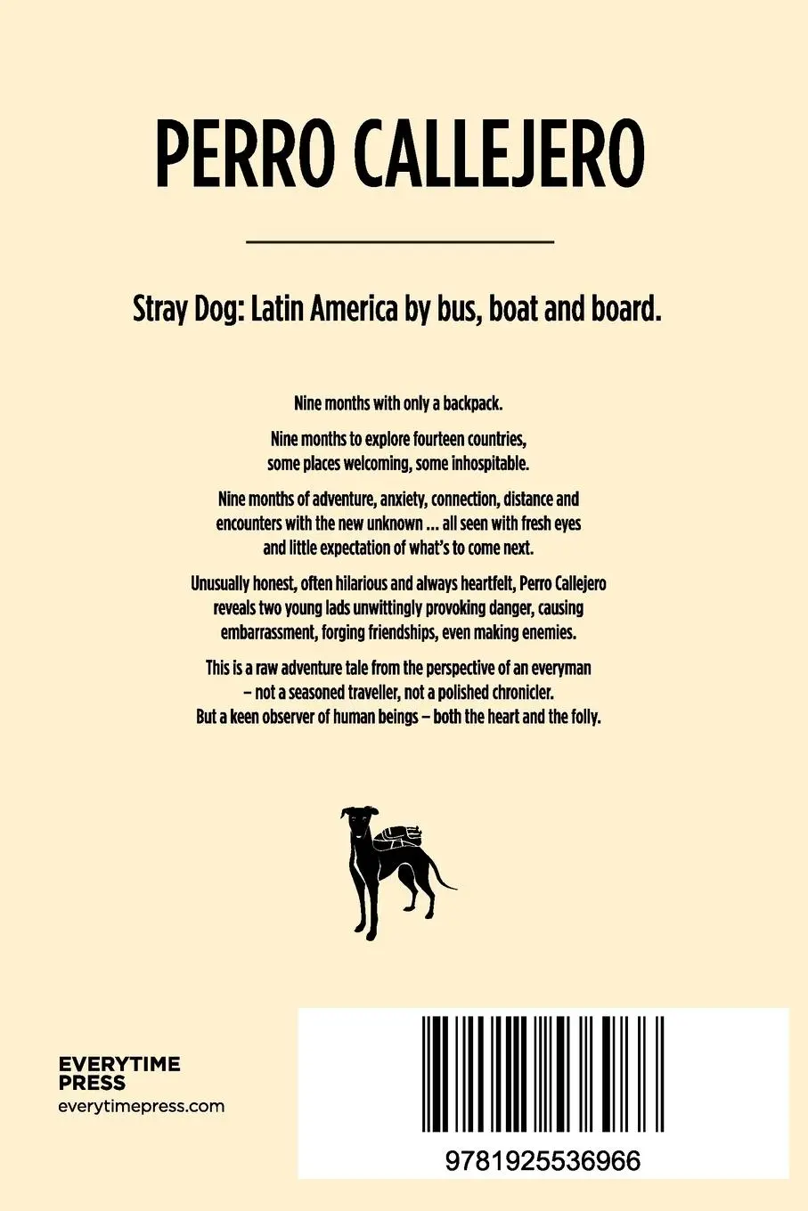 Rückseite: 9781925536966 | Perro Callejero (Stray Dog) | Darren Howman | Taschenbuch | Englisch