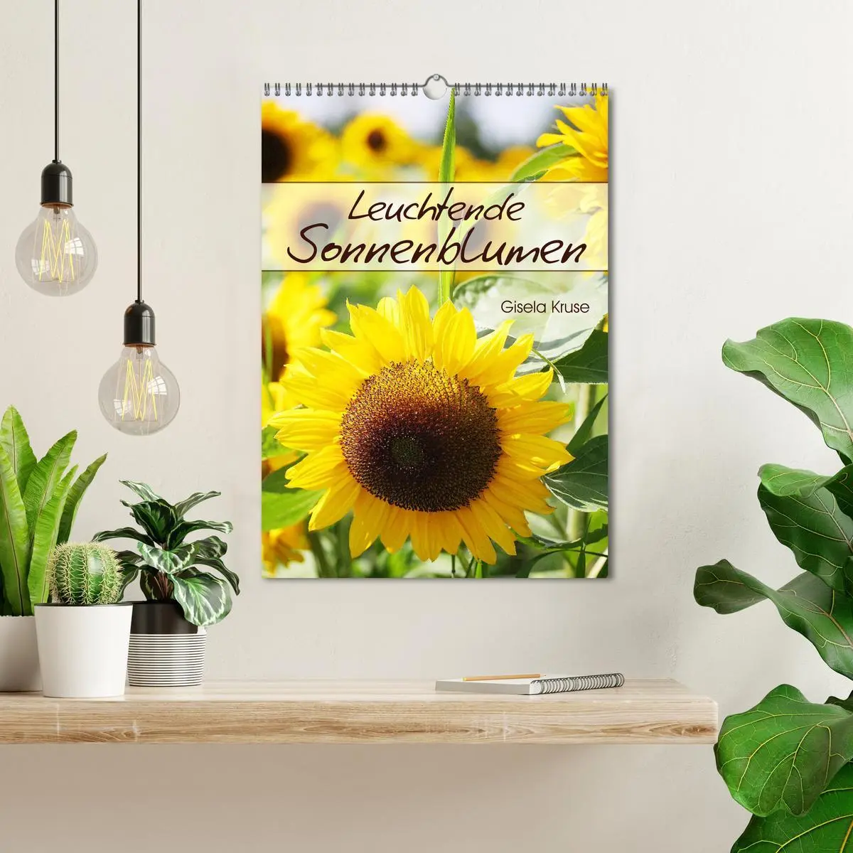 Bild: 9783516396966 | Leuchtende Sonnenblumen (Wandkalender 2026 DIN A3 hoch), CALVENDO...
