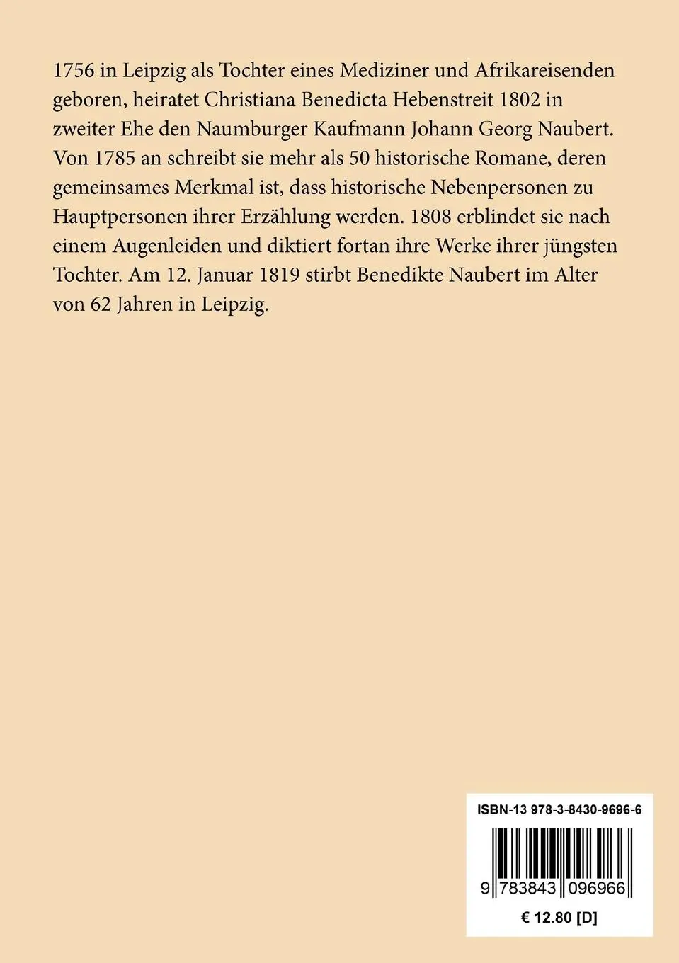 Rückseite: 9783843096966 | Almé oder Ägyptische Märchen | Alle fünf Teile in einem Buch | Naubert