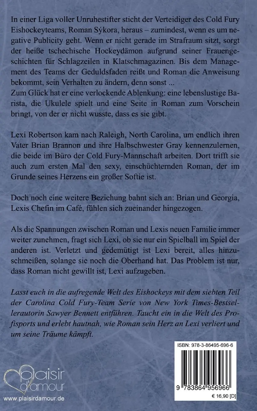 Rückseite: 9783864956966 | Roman (Carolina Cold Fury-Team Teil 7) | Sawyer Bennett | Taschenbuch