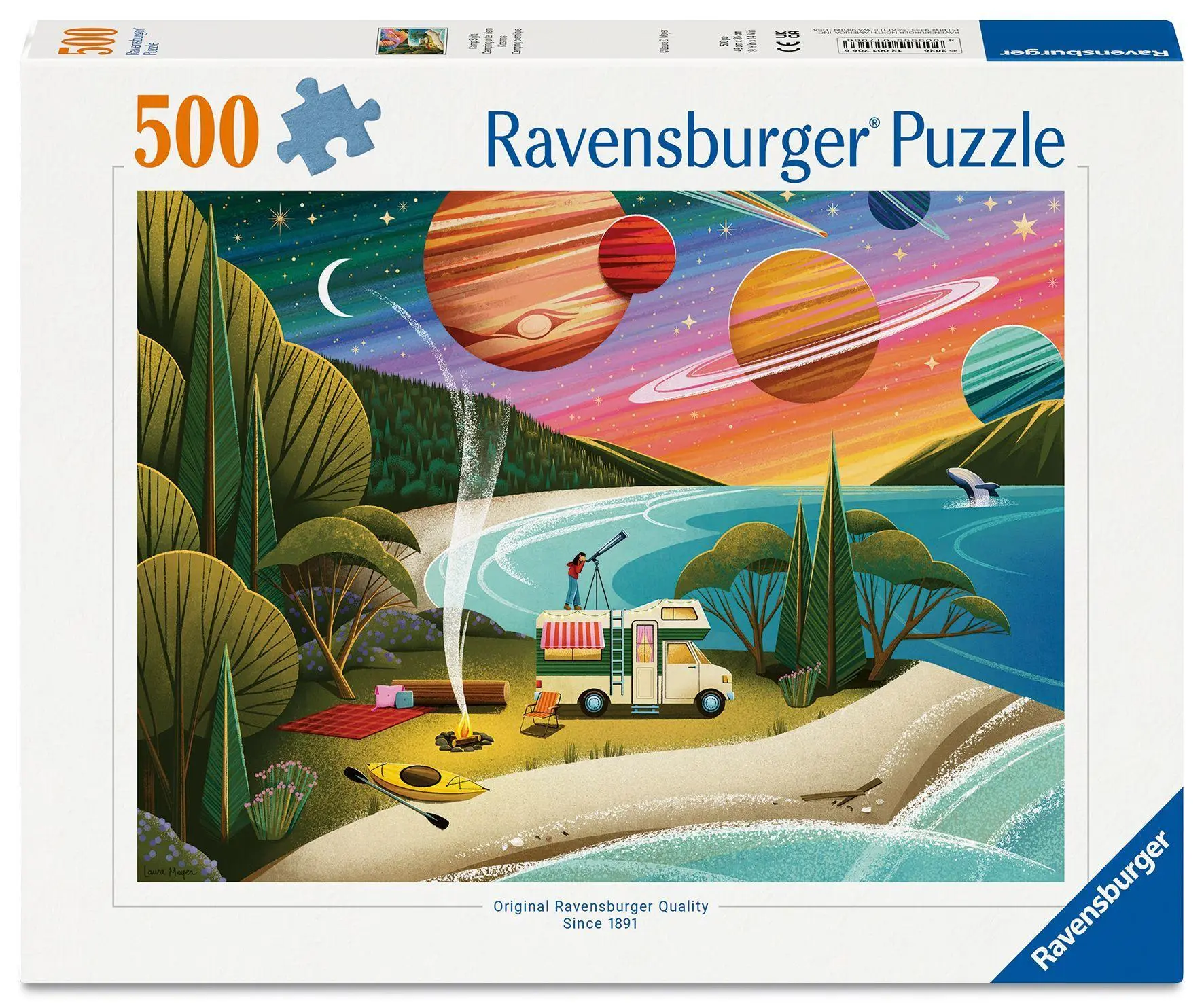 Cover: 4005555017066 | Erwachsenenpuzzle 500 Teile - Camping unter dem Kosmos | Spiel | 2026