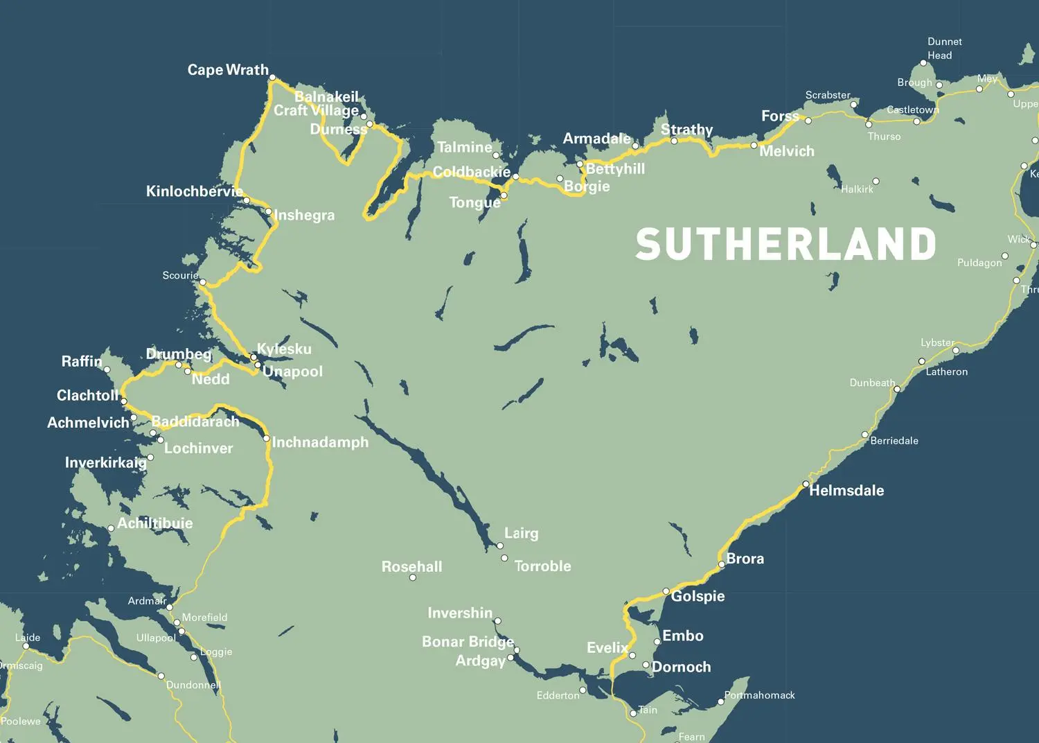 Bild: 9780008547066 | North Coast 500 | Where to Eat and Stay Official Guide | Collins Maps