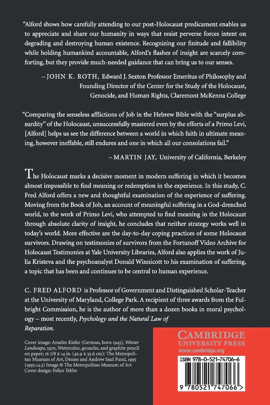 Rückseite: 9780521747066 | After the Holocaust | Frederick Alford | Taschenbuch | Englisch | 2017