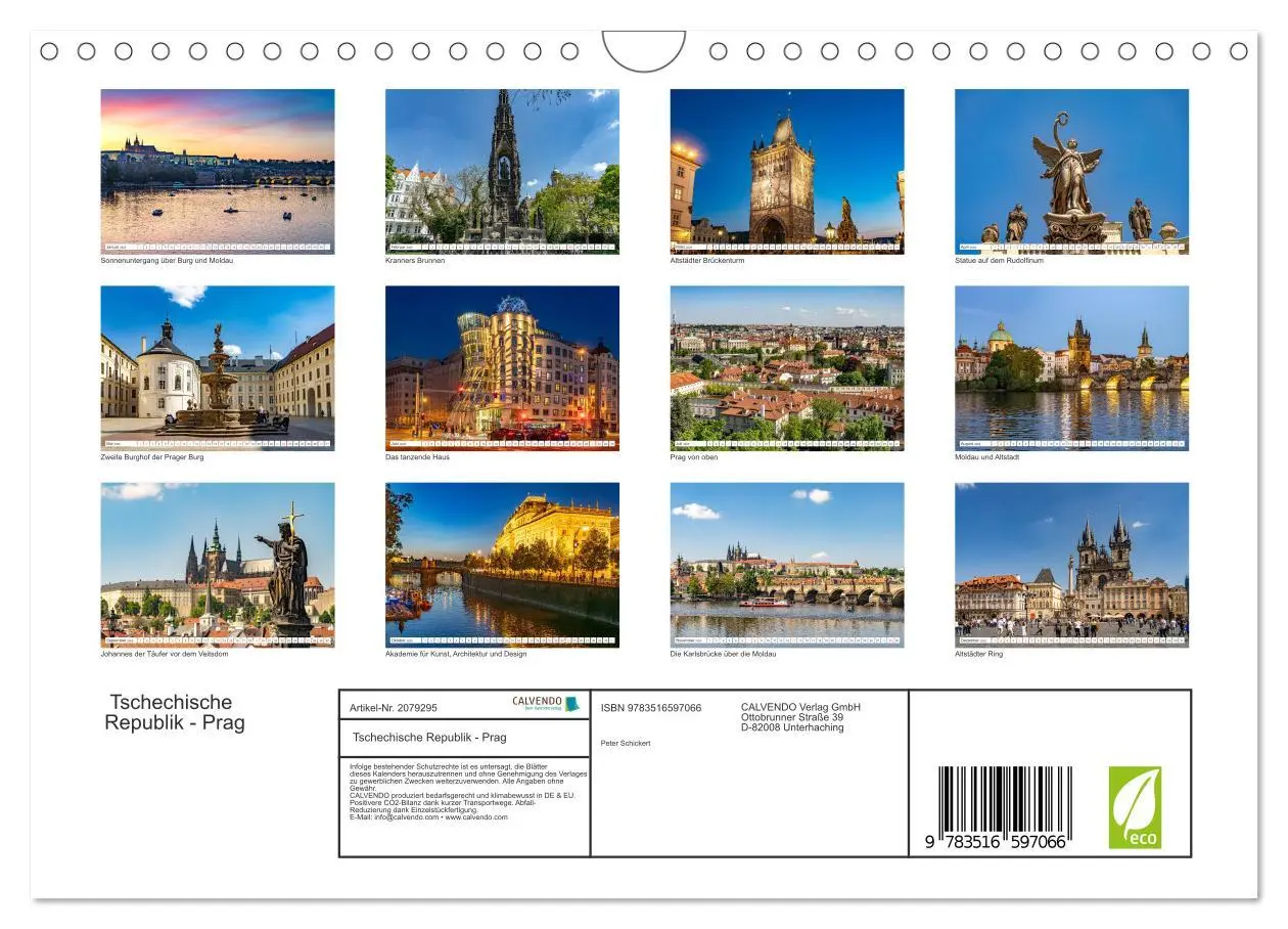 Bild: 9783516597066 | Tschechische Republik - Prag (Wandkalender 2026 DIN A4 quer),...