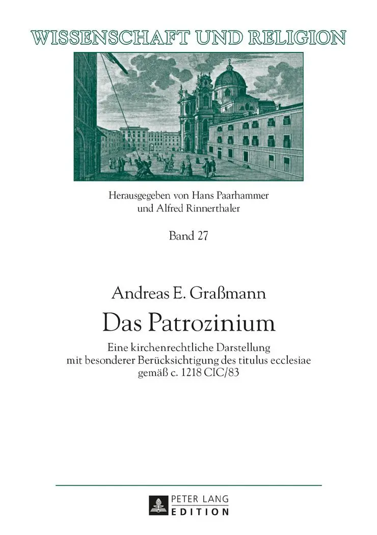 Cover: 9783631717066 | Das Patrozinium | Andreas E. Graßmann | Buch | Gebunden | Deutsch