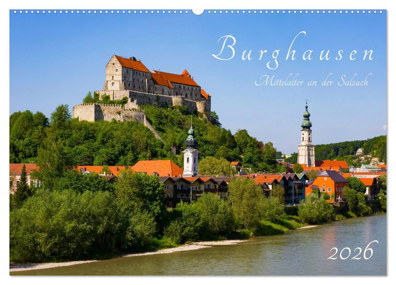 Cover: 9783457637166 | Burghausen - Mittelalter an der Salzach (Wandkalender 2026 DIN A2...