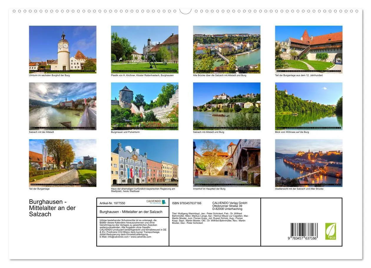 Bild: 9783457637166 | Burghausen - Mittelalter an der Salzach (Wandkalender 2026 DIN A2...
