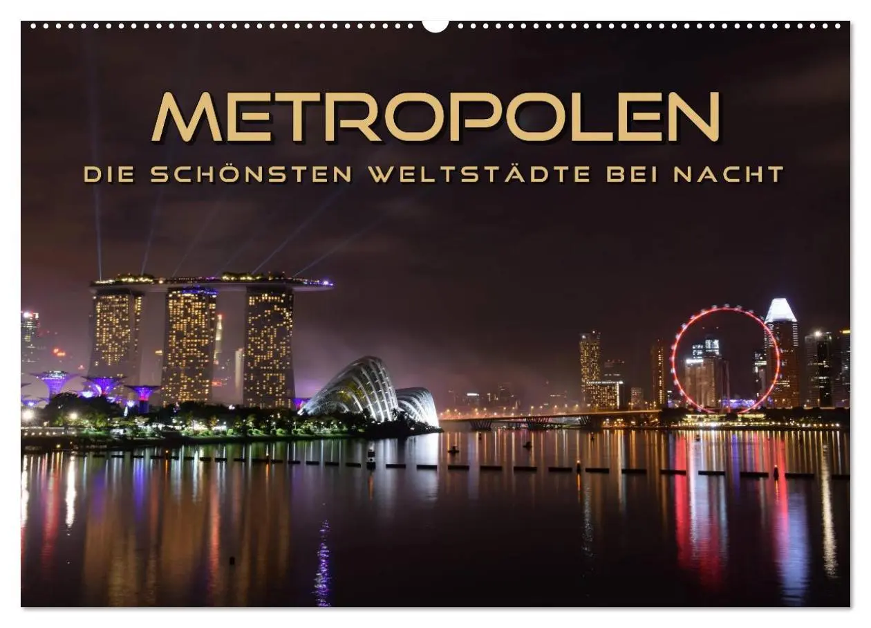 Cover: 9783457877166 | METROPOLEN - die schönsten Weltstädte bei Nacht (Wandkalender 2026...