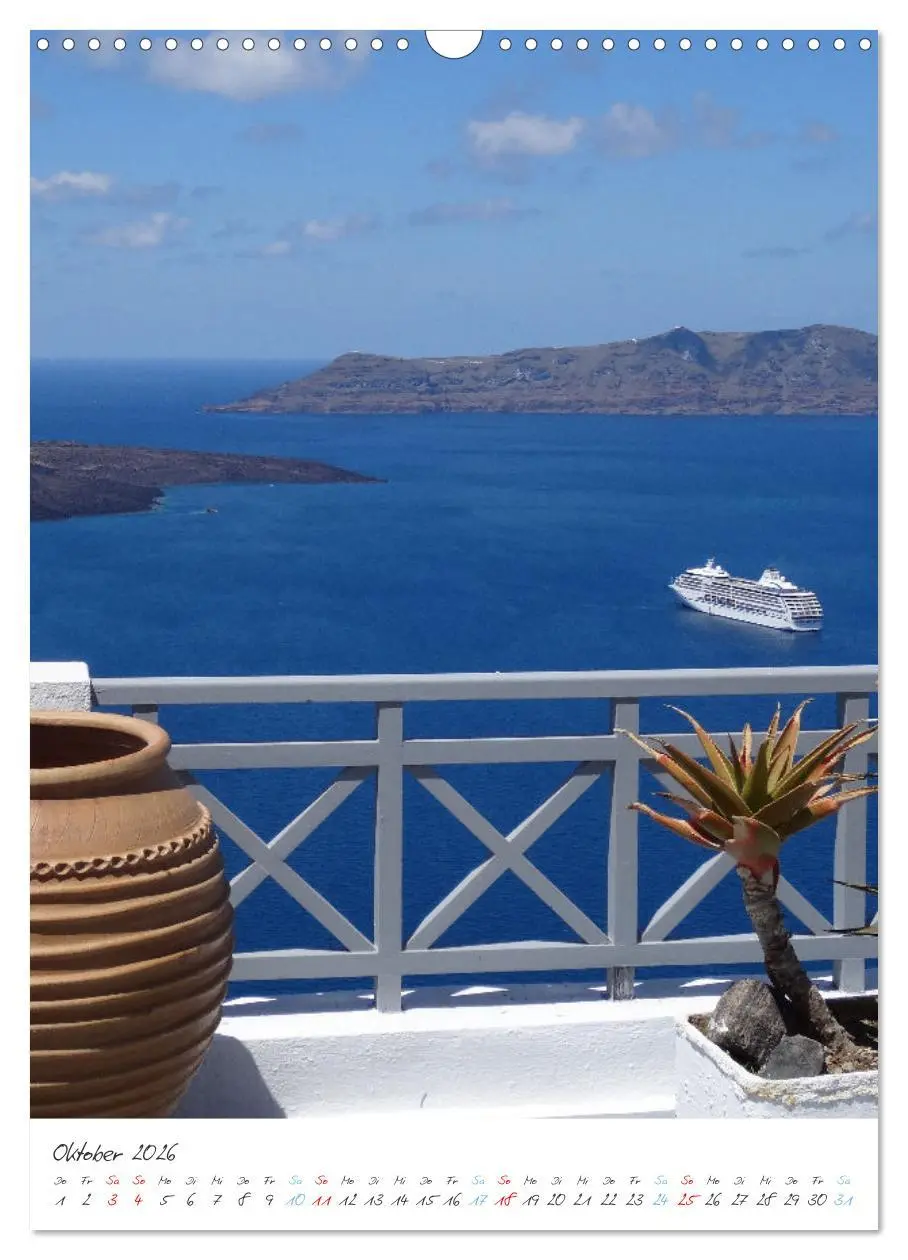 Bild: 9783516347166 | Santorini im Focus (Wandkalender 2026 DIN A3 hoch), CALVENDO...