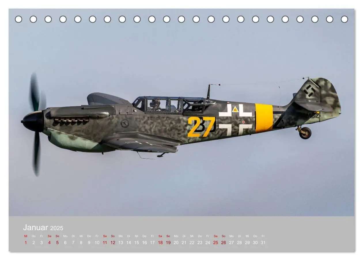 Bild: 9783435147366 | Fliegende Legenden - Warbirds (Tischkalender 2025 DIN A5 quer),...