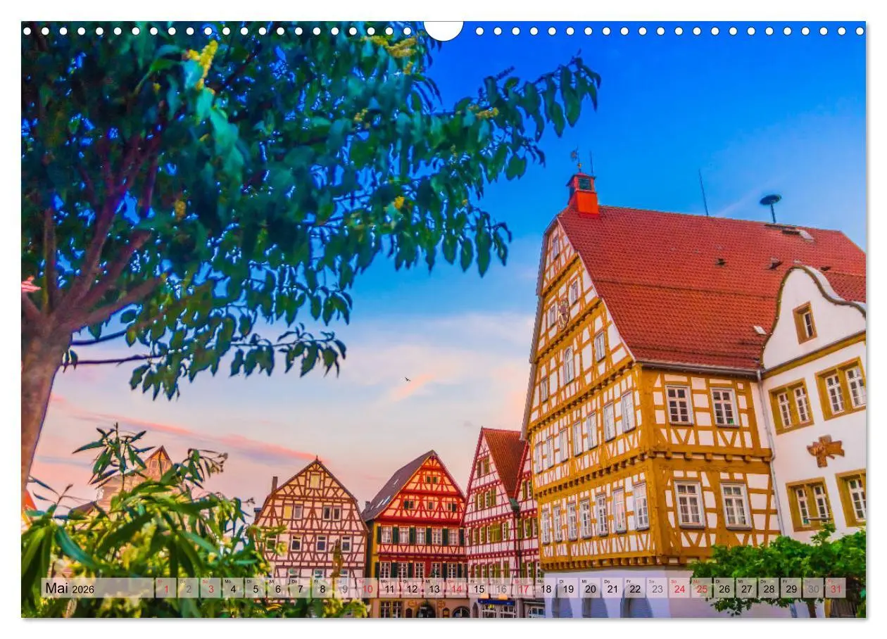 Bild: 9783457787366 | Leonberg - Altstadt in Abendstimmung (Wandkalender 2026 DIN A3...