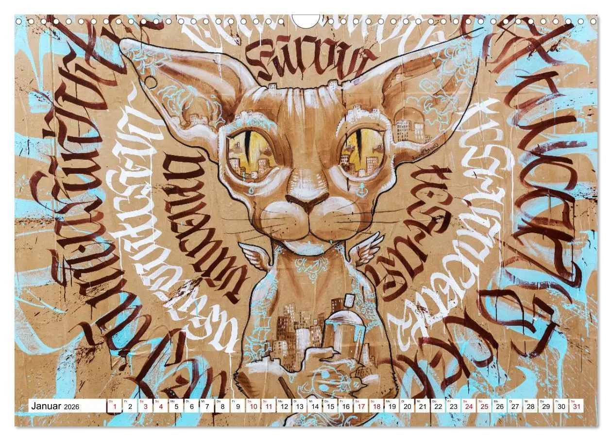 Bild: 9783457857366 | Kunst der Strasse (Wandkalender 2026 DIN A3 quer), CALVENDO...
