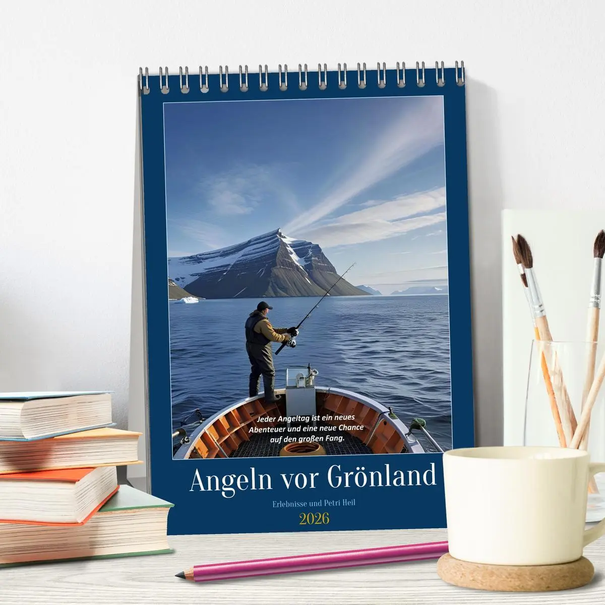Bild: 9783516637366 | Angeln vor Grönland (Tischkalender 2026 DIN A5 hoch), CALVENDO...