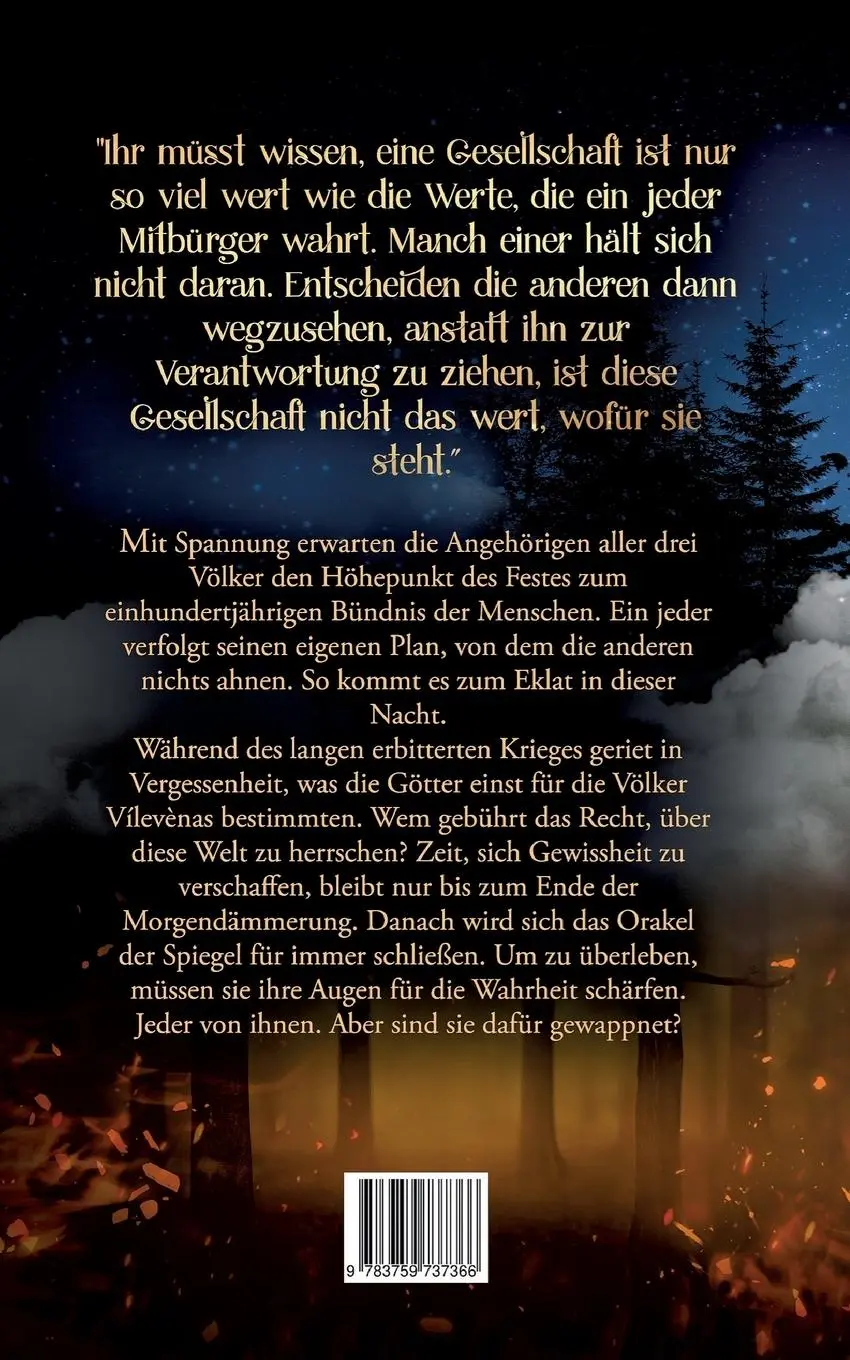 Rückseite: 9783759737366 | Sharièn | Das Orakel der Spiegel | Lavea Thoren | Taschenbuch | 450 S.