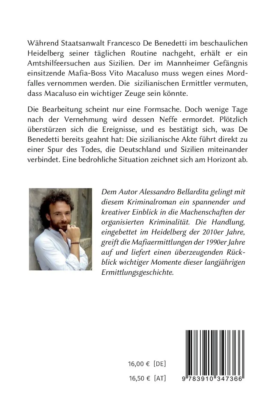 Rückseite: 9783910347366 | Die sizilianische Akte | De Benedettis zweiter Fall | Bellardita