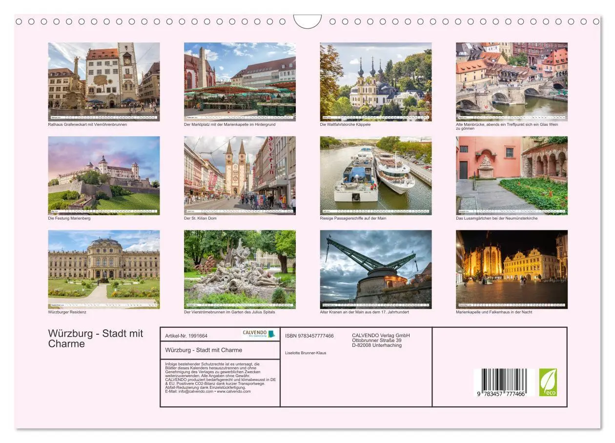 Bild: 9783457777466 | Würzburg - Stadt mit Charme (Wandkalender 2026 DIN A3 quer),...