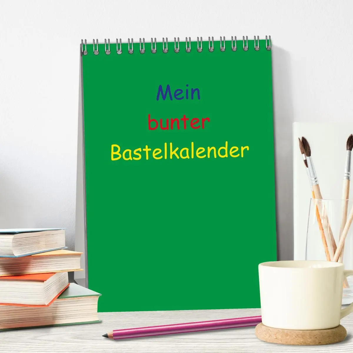 Bild: 9783516487466 | Mein bunter Bastel / Fotokalender (Tischkalender 2026 DIN A5 hoch),...