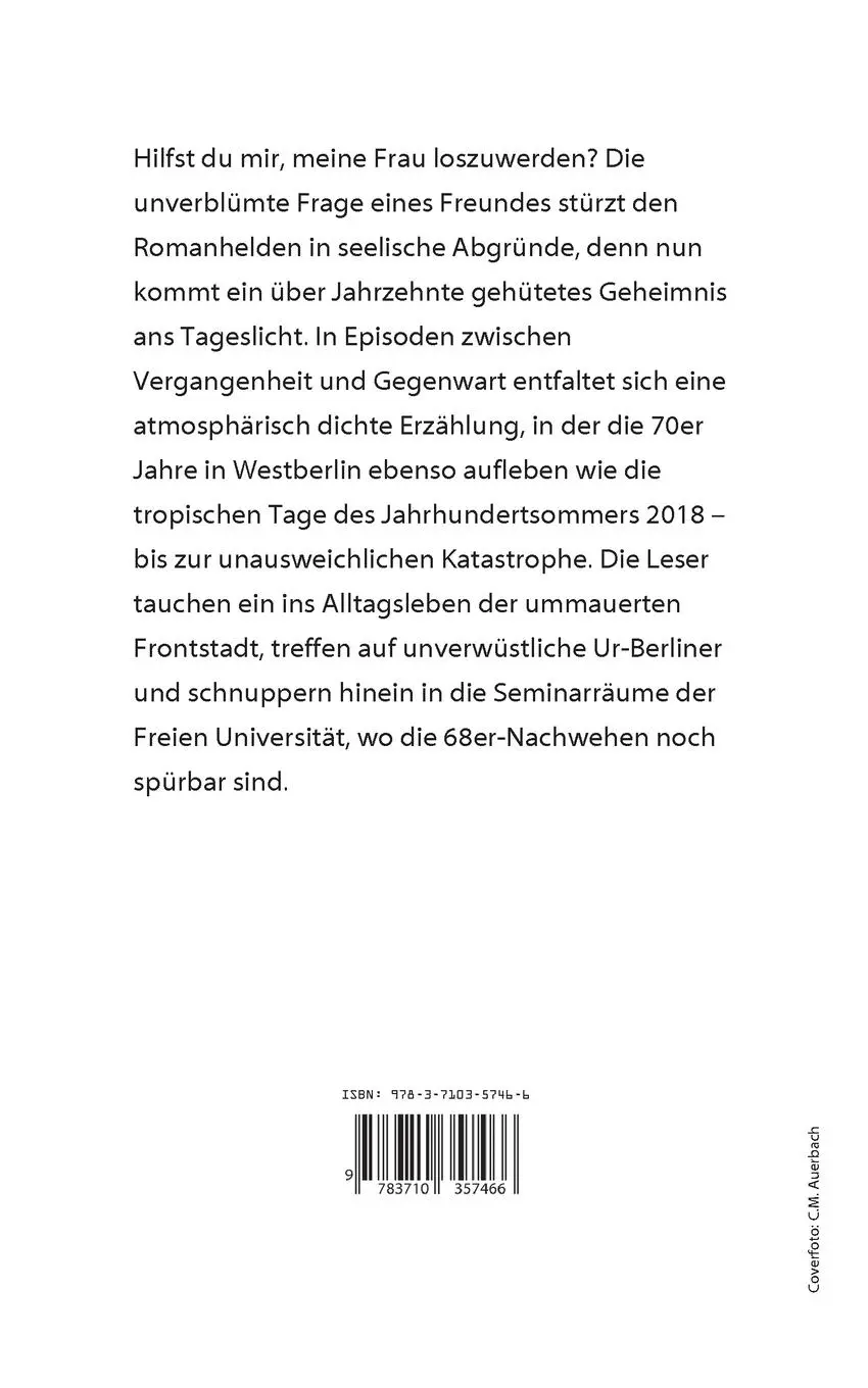 Rückseite: 9783710357466 | Höchstsommer | Bekenntnisse eines Mörders | C. M. Auerbach | Buch