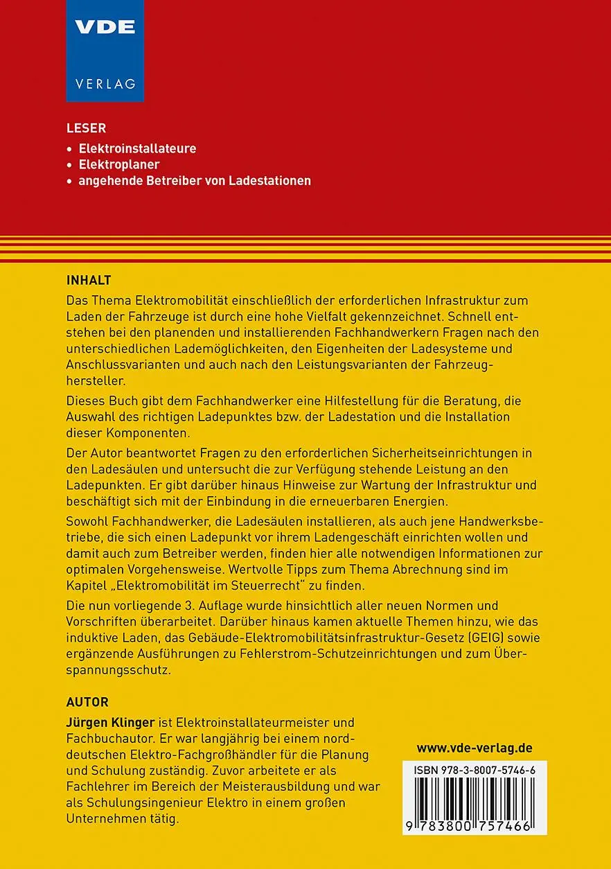 Rückseite: 9783800757466 | Ladeinfrastruktur für Elektromobilität im privaten und...