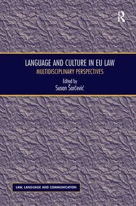 Cover: 9781138637566 | Language and Culture in EU Law | Multidisciplinary Perspectives | Buch