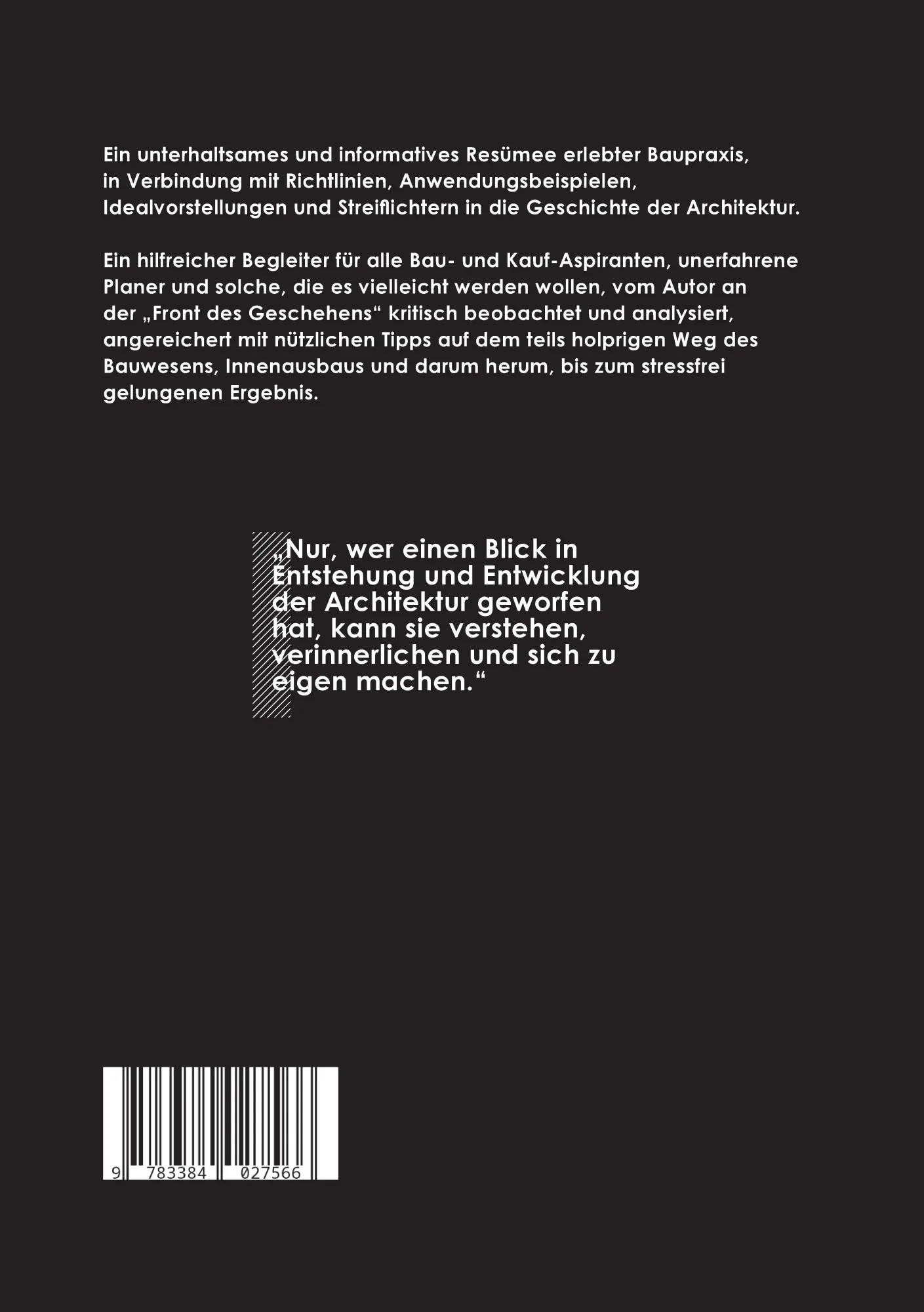 Rückseite: 9783384027566 | Bauen ist keine Hexerei! | Rund um den Bau von A-Z | Gernot W. Hackl