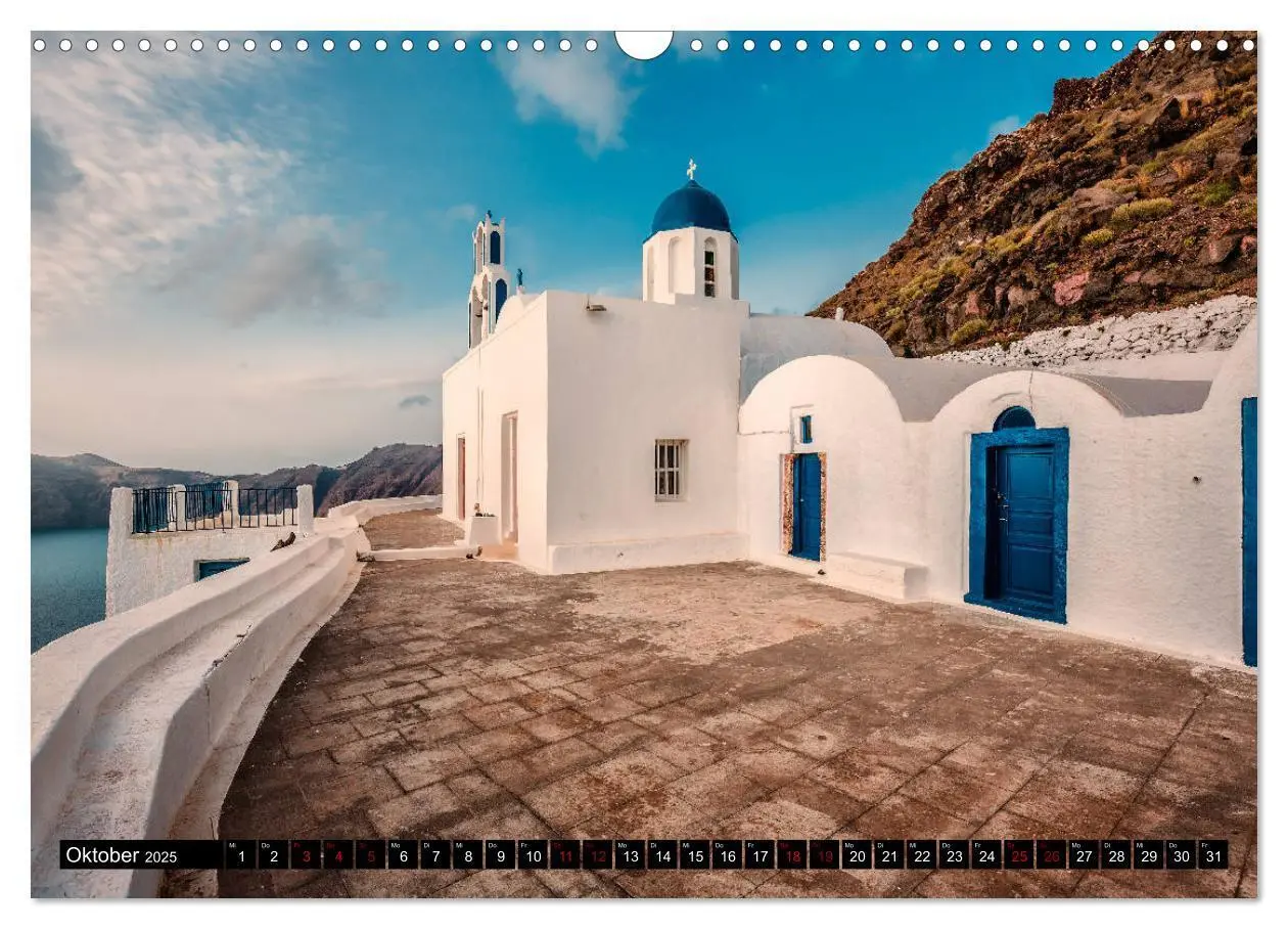 Bild: 9783435437566 | Santorini - Perle in der Ägais (Wandkalender 2025 DIN A3 quer),...