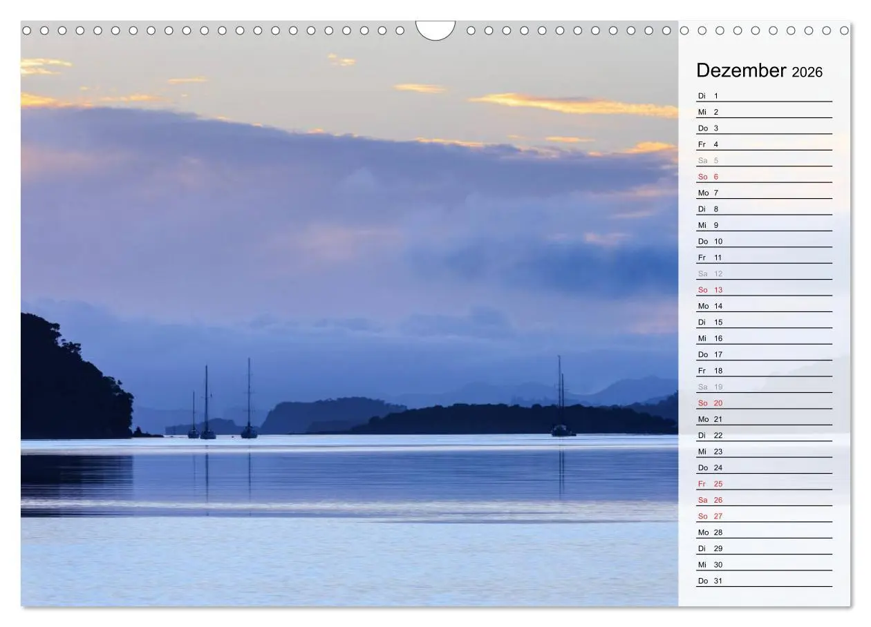 Bild: 9783457907566 | Sehnsucht nach Neuseeland (Wandkalender 2026 DIN A3 quer), CALVENDO...