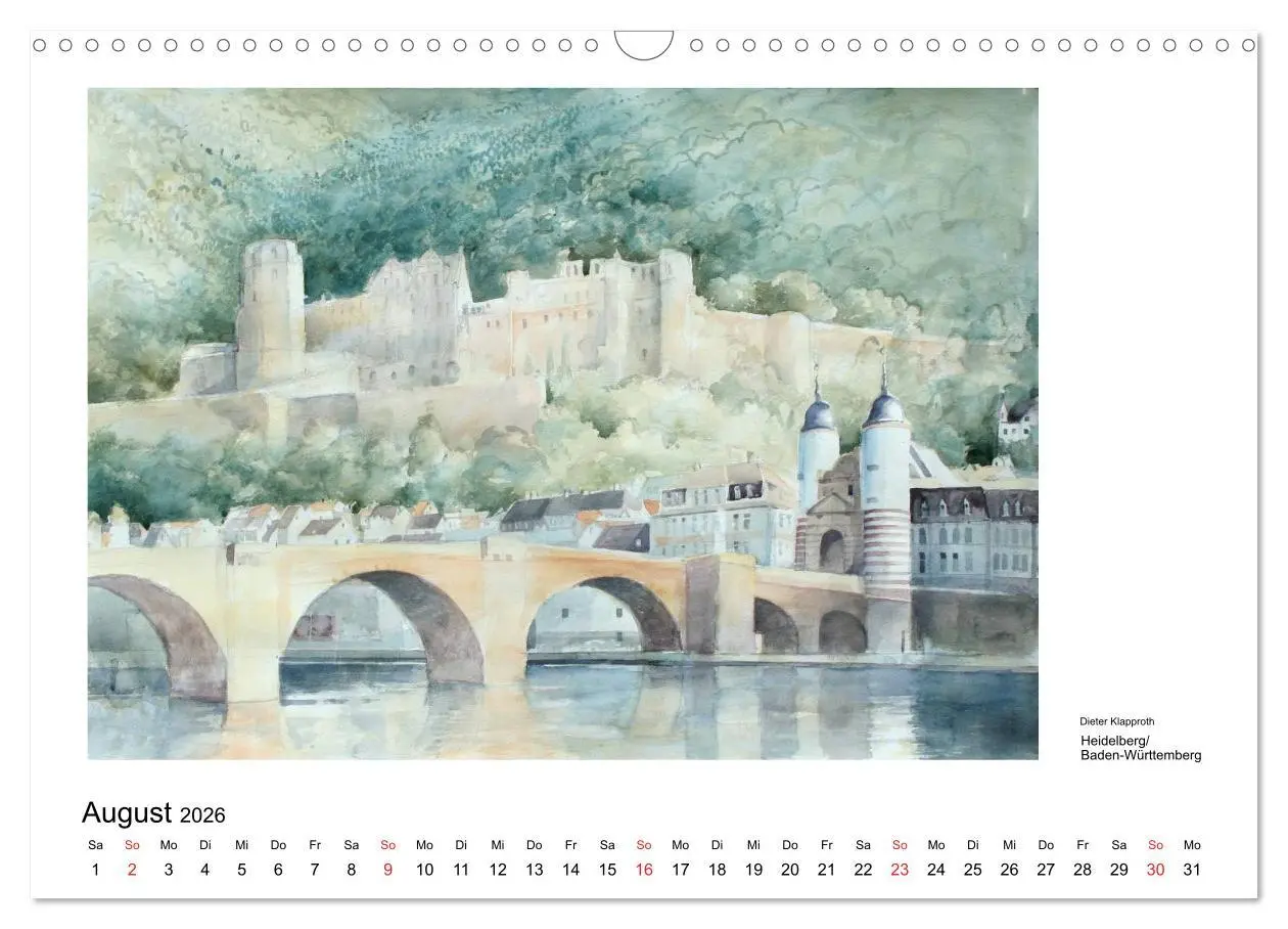 Bild: 9783516097566 | Pinselspuren einer Deutschlandreise - 12 Aquarelle von Dieter...