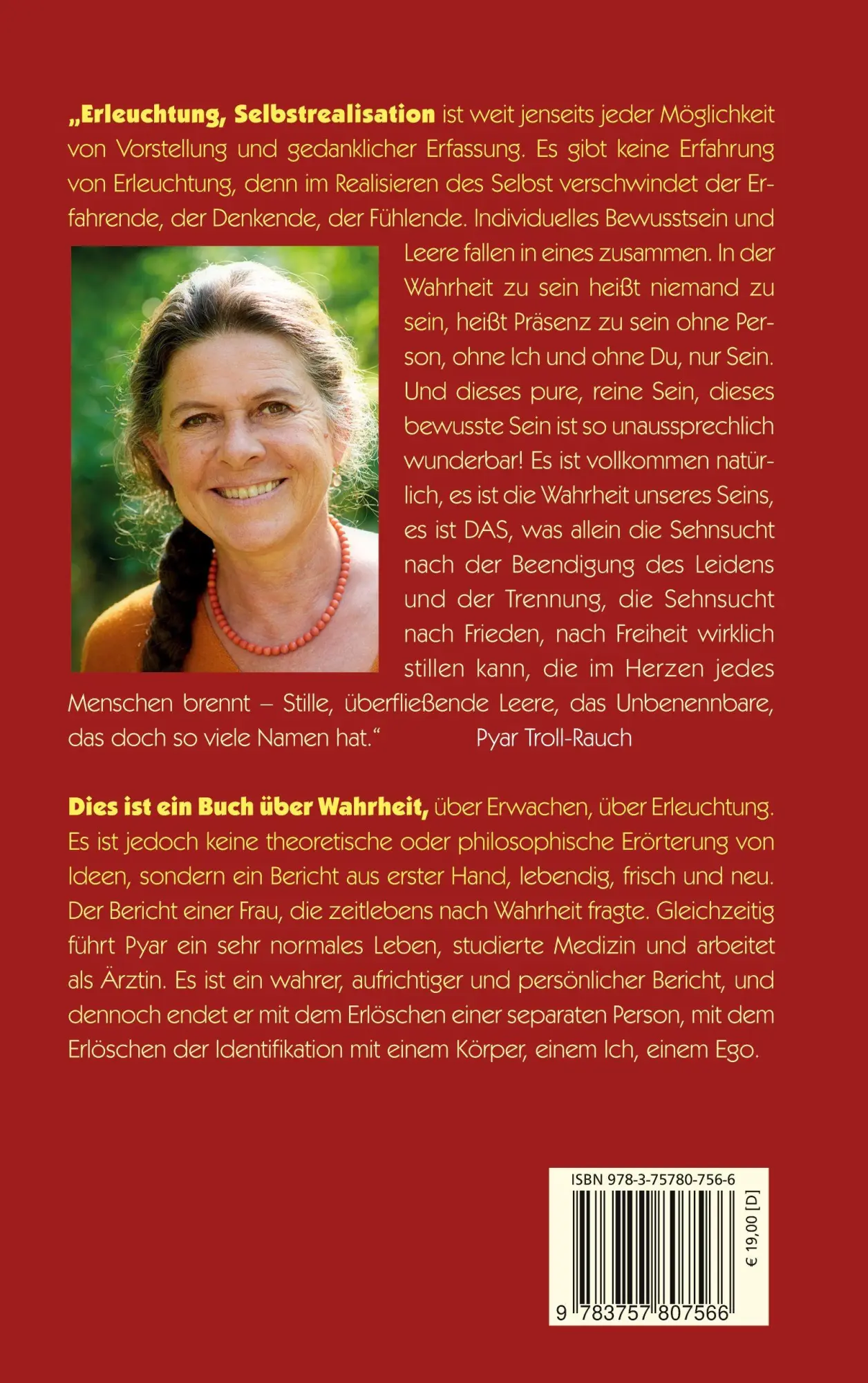 Rückseite: 9783757807566 | Reise ins Nichts | Geschichte eines Erwachens | Pyar Troll-Rauch
