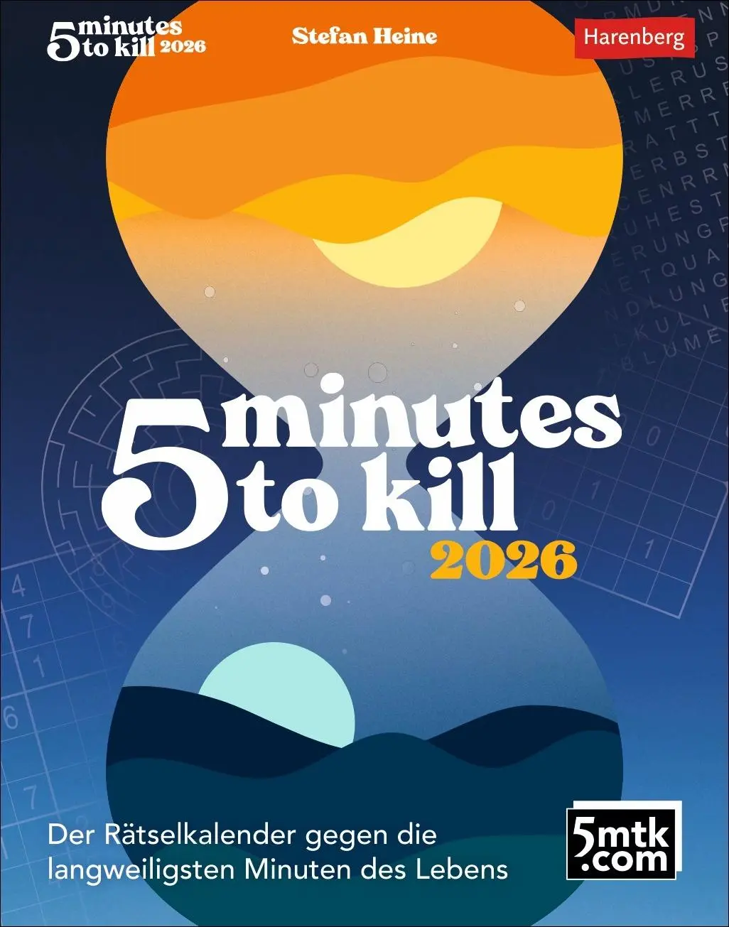 Cover: 9783840037566 | 5 minutes to kill Tagesabreißkalender 2026 - Der Rätselkalender...