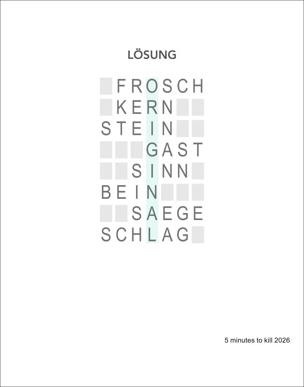 Bild: 9783840037566 | 5 minutes to kill Tagesabreißkalender 2026 - Der Rätselkalender...