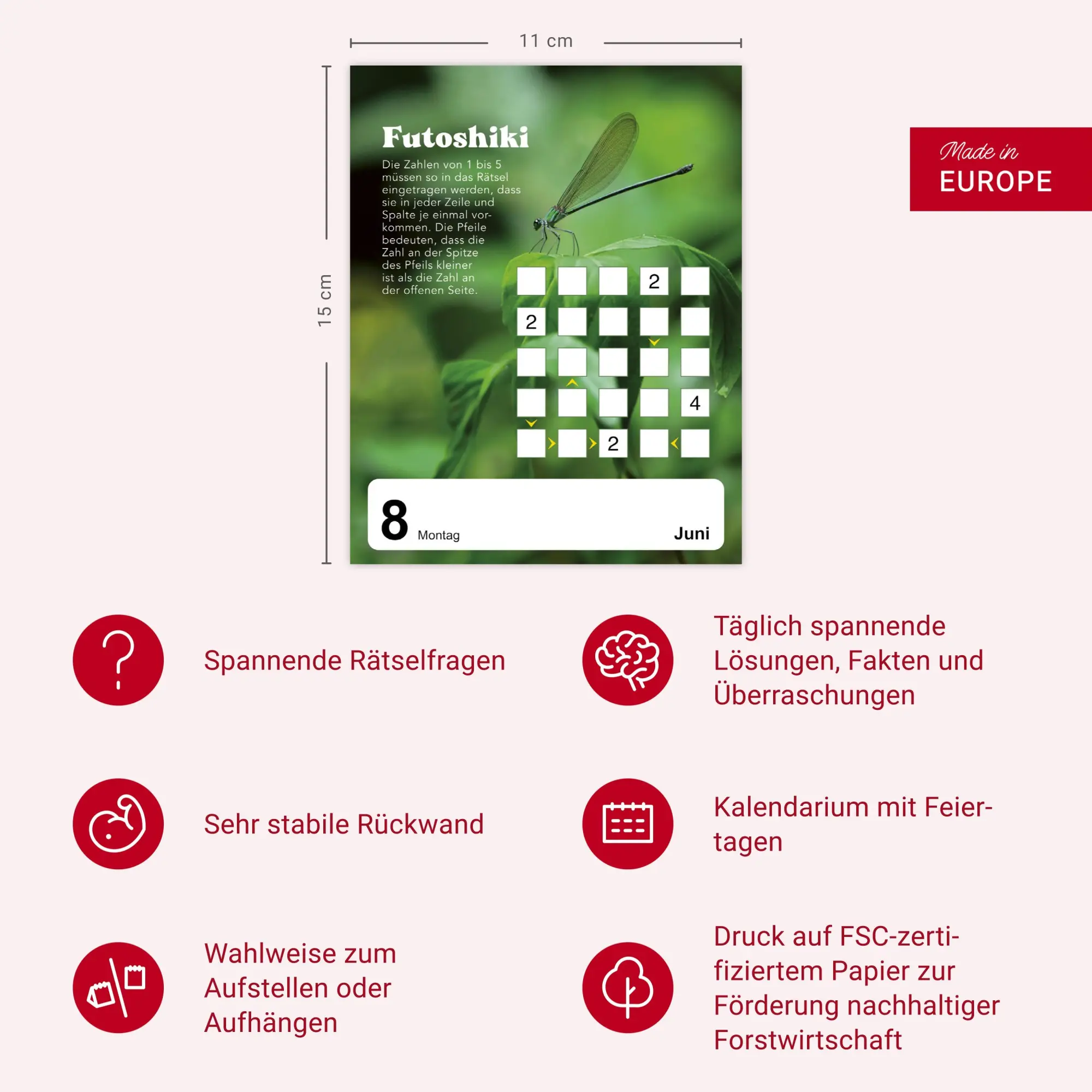 Bild: 9783840037566 | 5 minutes to kill Tagesabreißkalender 2026 - Der Rätselkalender...