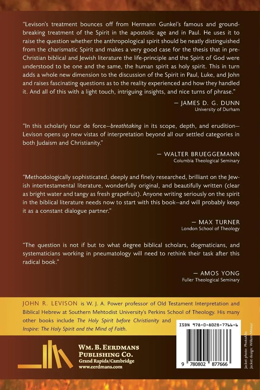 Rückseite: 9780802877666 | Filled with the Spirit | John R. Levison | Taschenbuch | Englisch