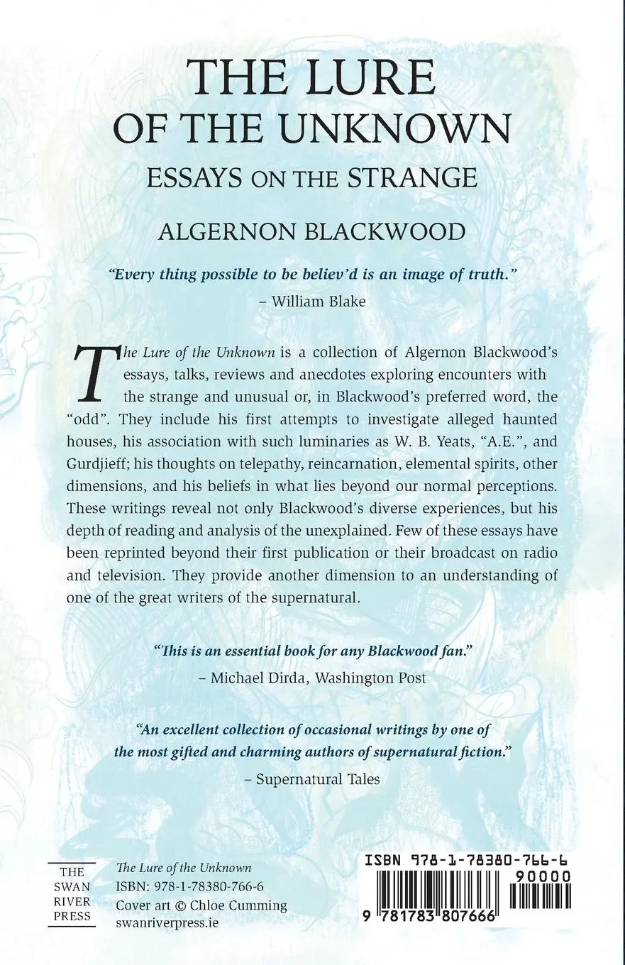 Rückseite: 9781783807666 | The Lure of the Unknown | Essays on the Strange | Algernon Blackwood