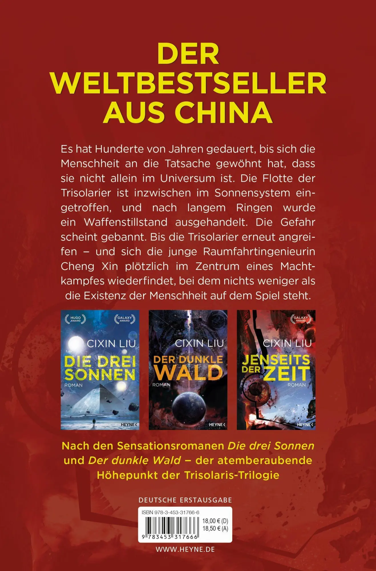 Bild: 9783453317666 | Jenseits der Zeit | Roman | Cixin Liu | Taschenbuch | Die drei Sonnen