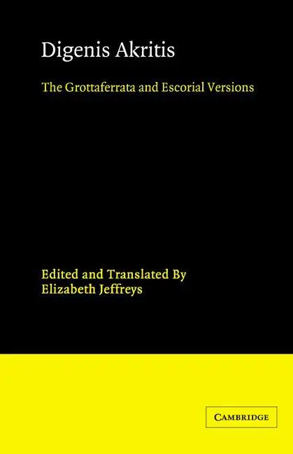 Cover: 9780521397766 | Digenis Akritis | The Grottaferrata and Escorial Versions | Buch