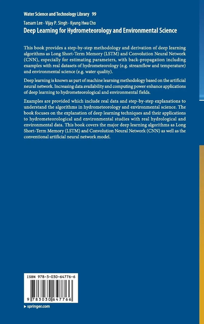 Rückseite: 9783030647766 | Deep Learning for Hydrometeorology and Environmental Science | Buch