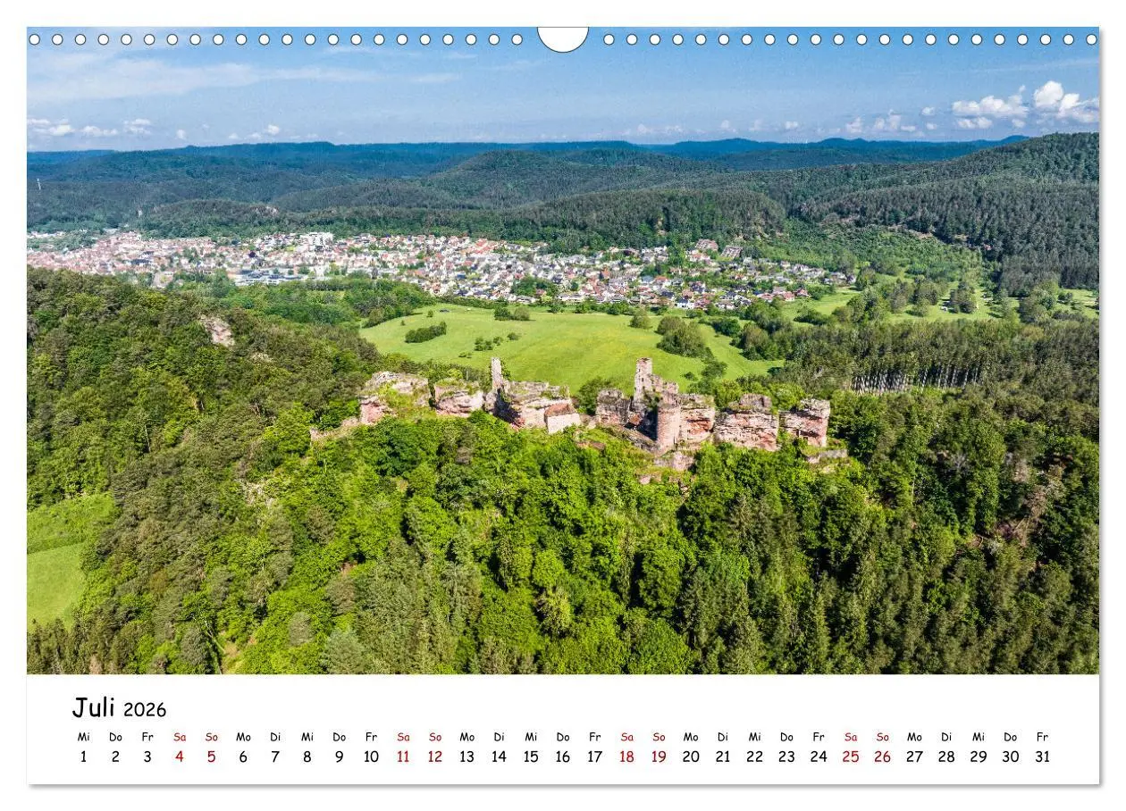 Bild: 9783457297766 | Pfälzer Burgen (Wandkalender 2026 DIN A3 quer), CALVENDO...
