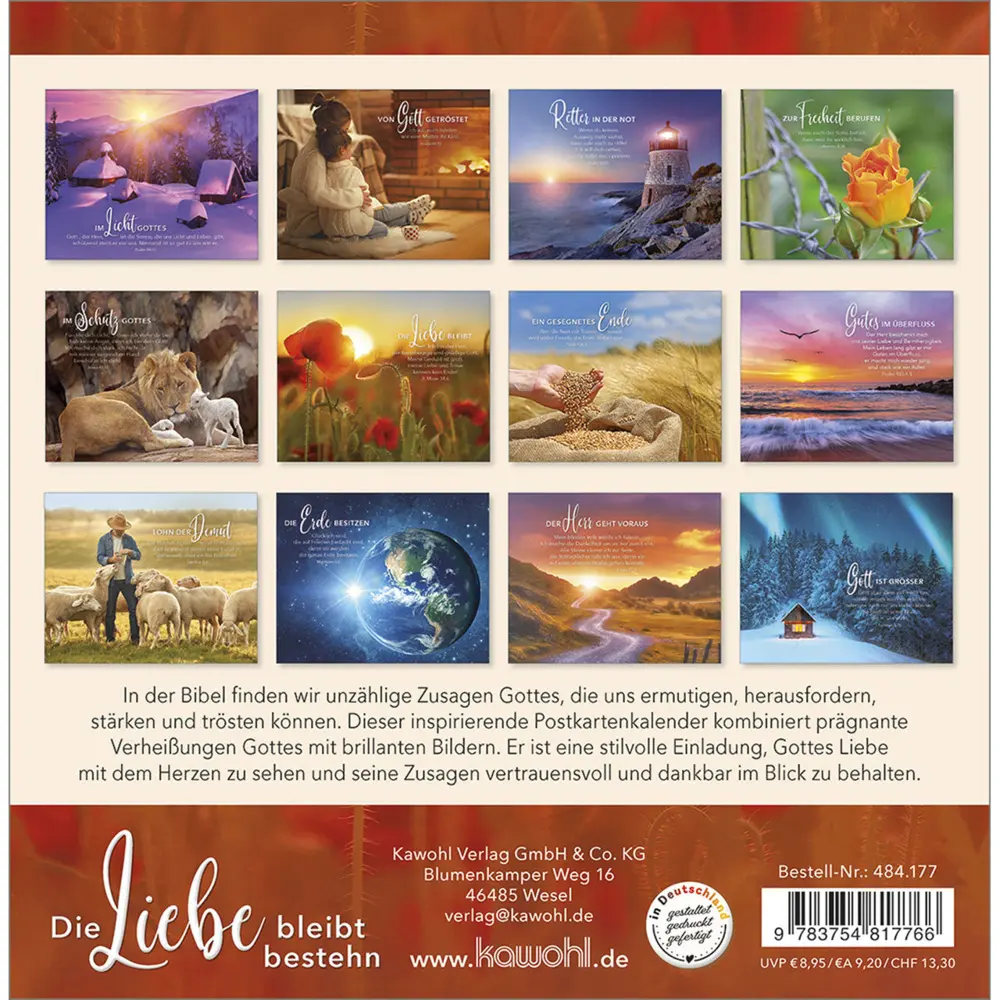 Bild: 9783754817766 | Die Liebe bleibt bestehn 2026 | Kalender | Spiralbindung | Deutsch