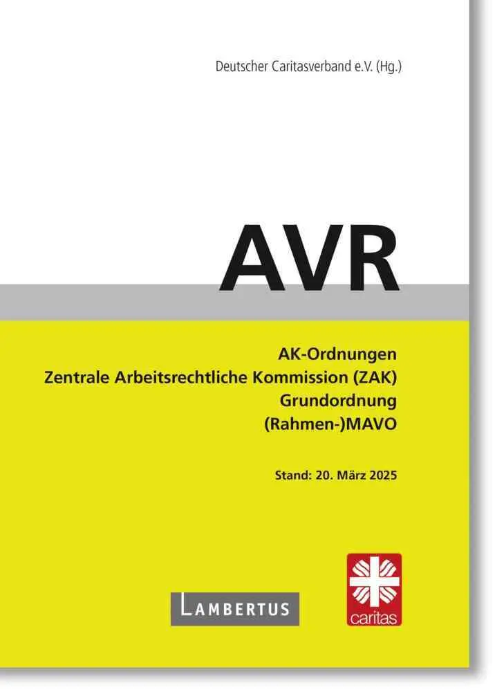 Cover: 9783784137766 | AVR Buchausgabe 2025 | Caritasverband Deutscher | Taschenbuch | 560 S.