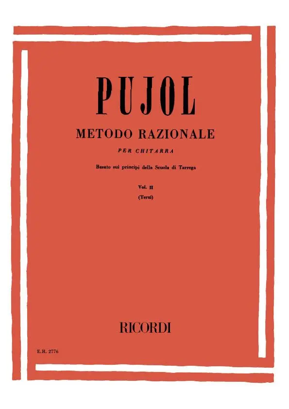 Cover: 9790041827766 | Metodo Razionale Per Chitarra - Volume Ii | Emilio Pujol | Partitur