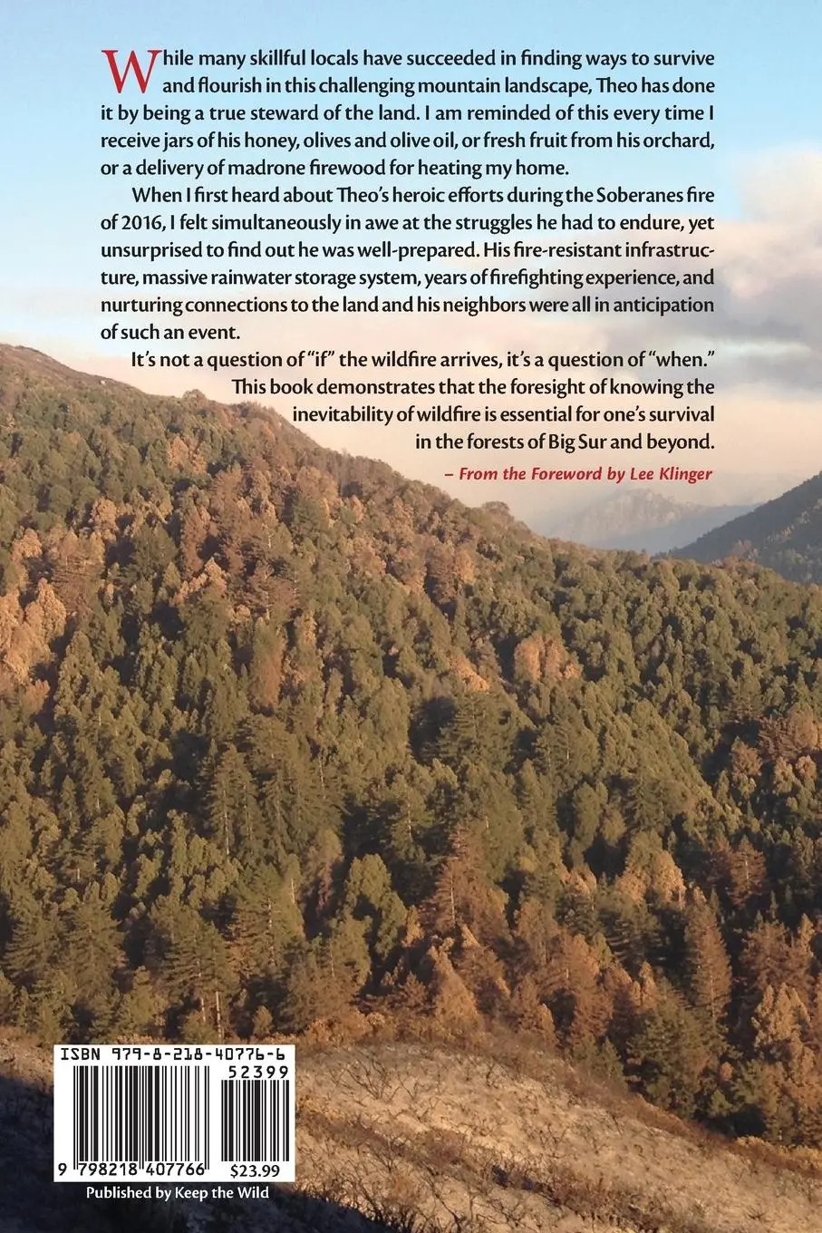 Rückseite: 9798218407766 | Fire on the Mountain | Theo Maehr | Taschenbuch | Englisch | 2024