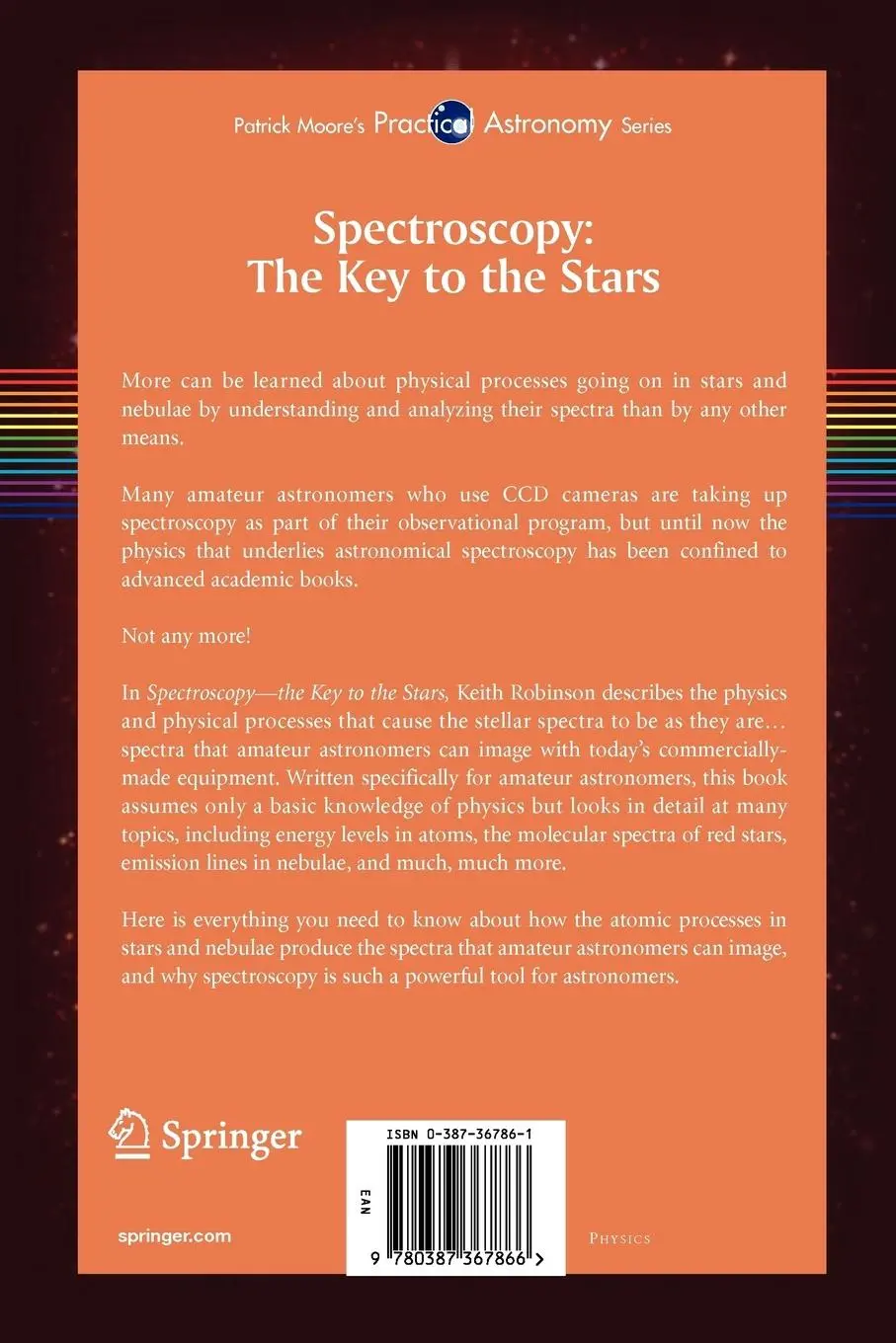 Rückseite: 9780387367866 | Spectroscopy: The Key to the Stars | Keith Robinson | Taschenbuch