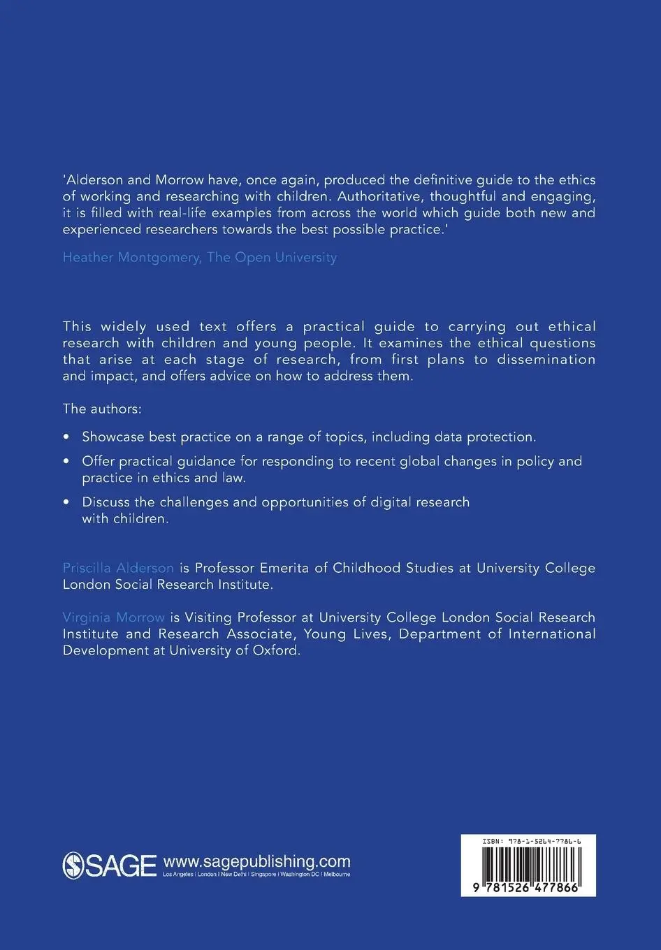 Rückseite: 9781526477866 | The Ethics of Research with Children and Young People | Taschenbuch