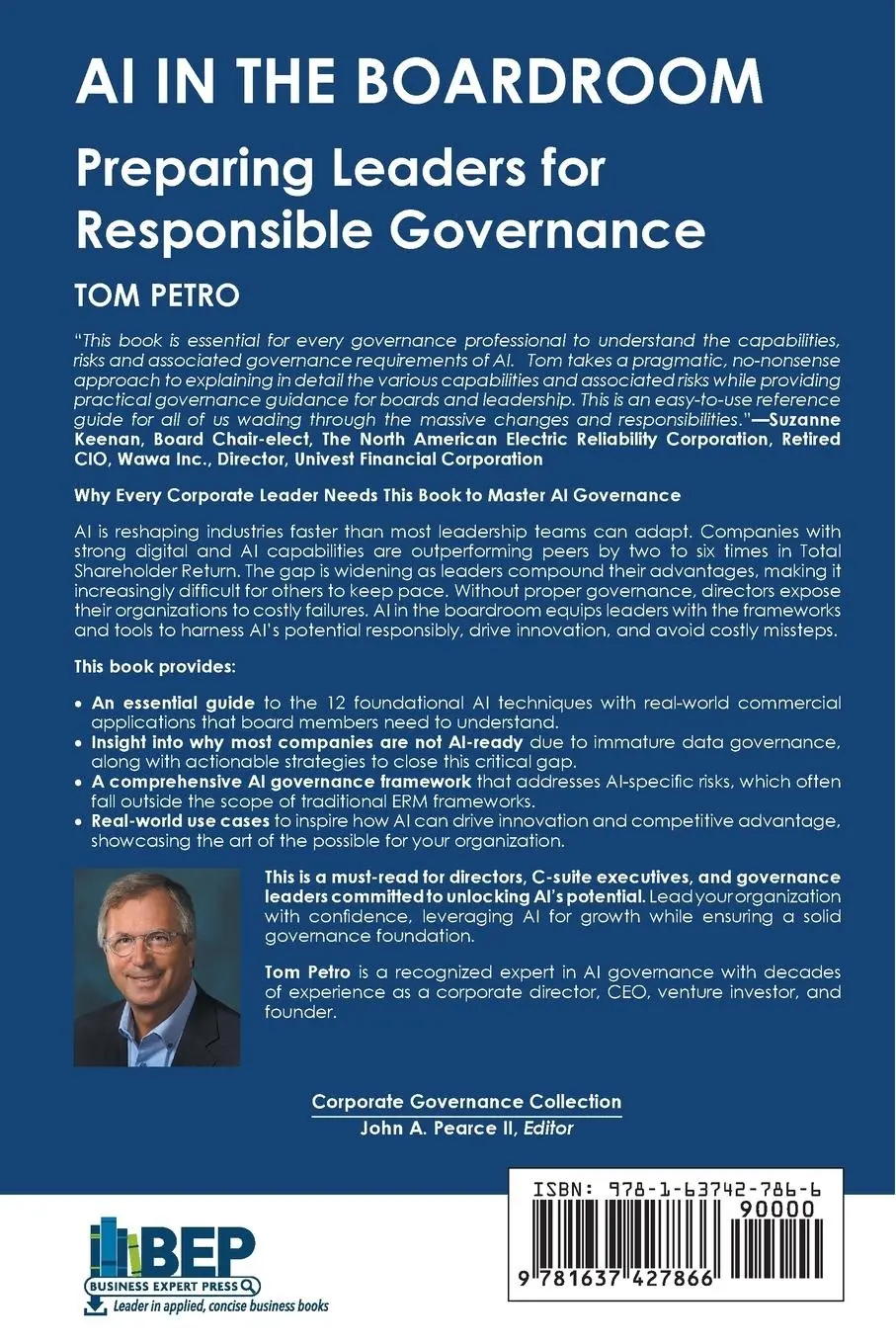 Rückseite: 9781637427866 | AI in the Boardroom | Preparing Leaders for Responsible Governance