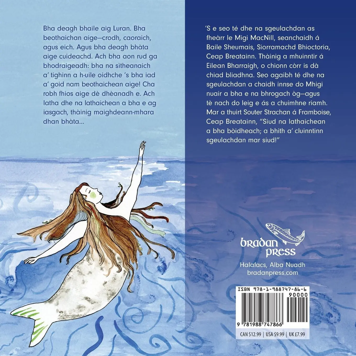 Rückseite: 9781988747866 | Luran agus a' Mhaighdeann-mhara | Migi Macnìll | Taschenbuch | 2021