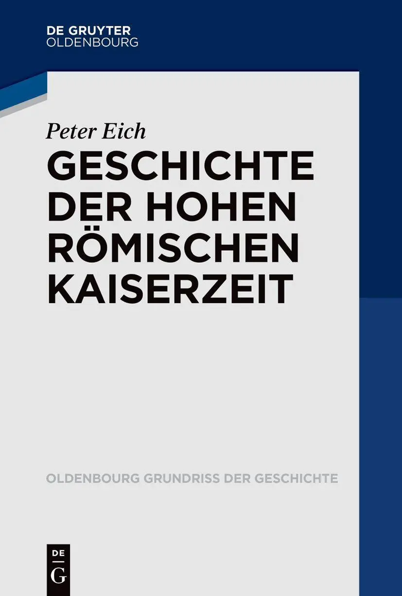 Cover: 9783119147866 | Geschichte der Hohen Römischen Kaiserzeit | Peter Eich | Taschenbuch